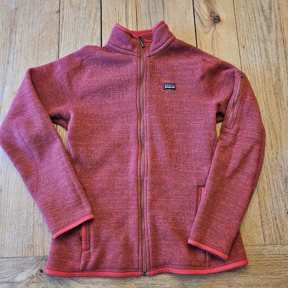 Patagonia Heathered Red Full-Zip Jacket